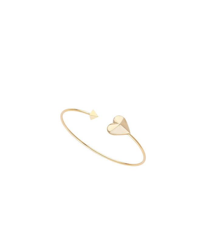 Heart Stud Bangle