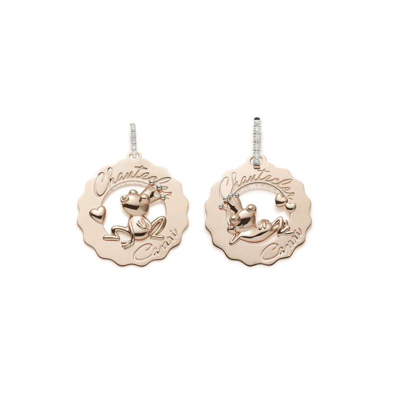 Logo mono earring