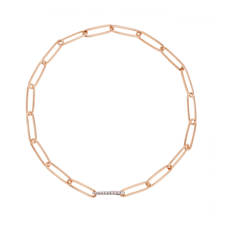Oval link chain