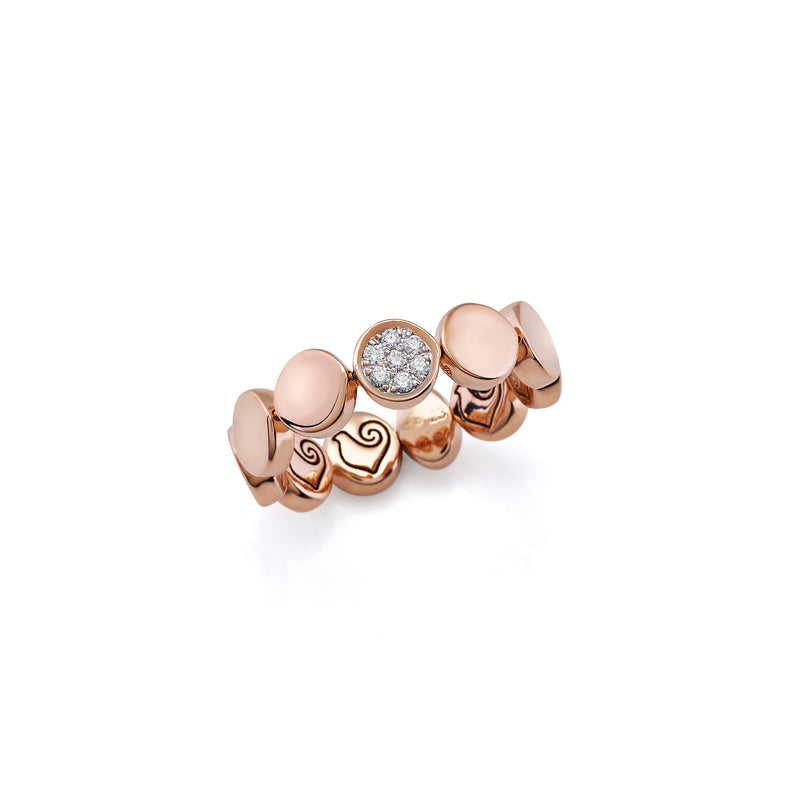 Anello Chantecler oro rosa