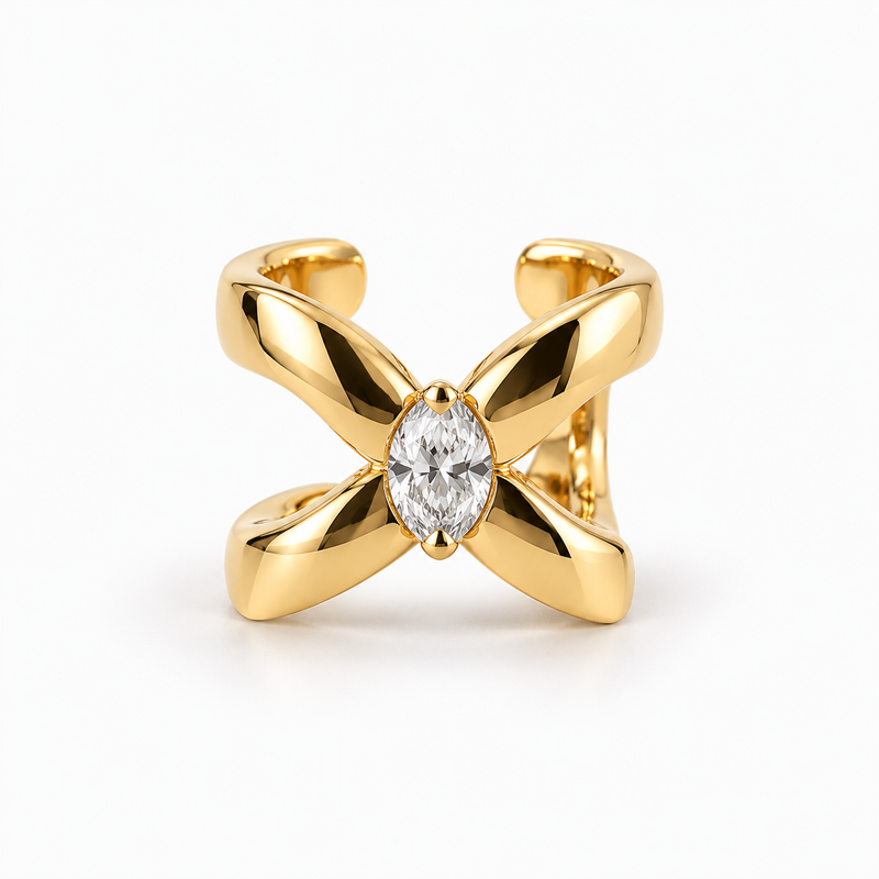 Ear cuff marquise