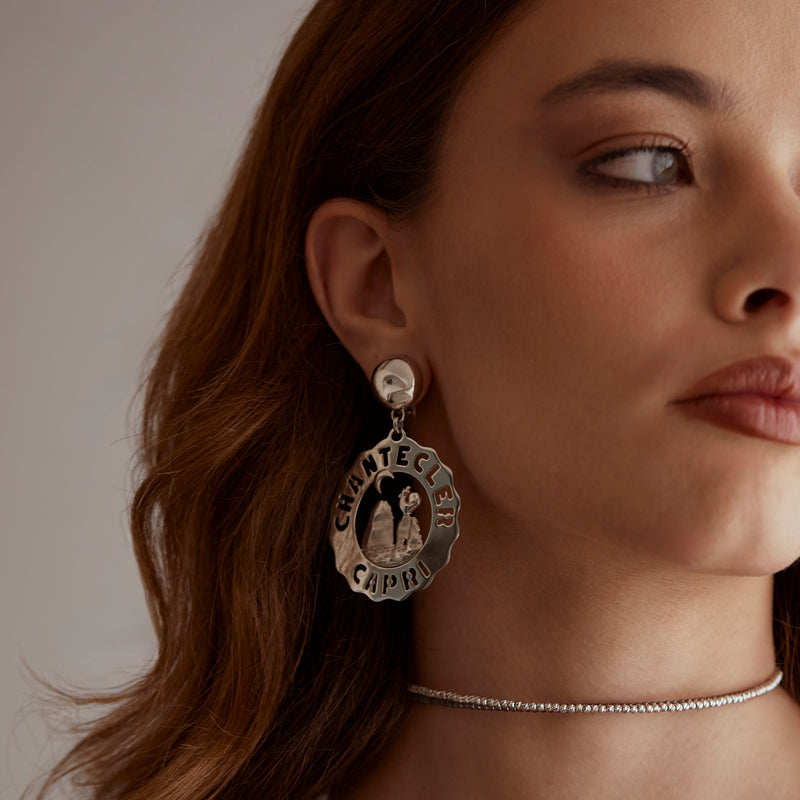 Logo earrings