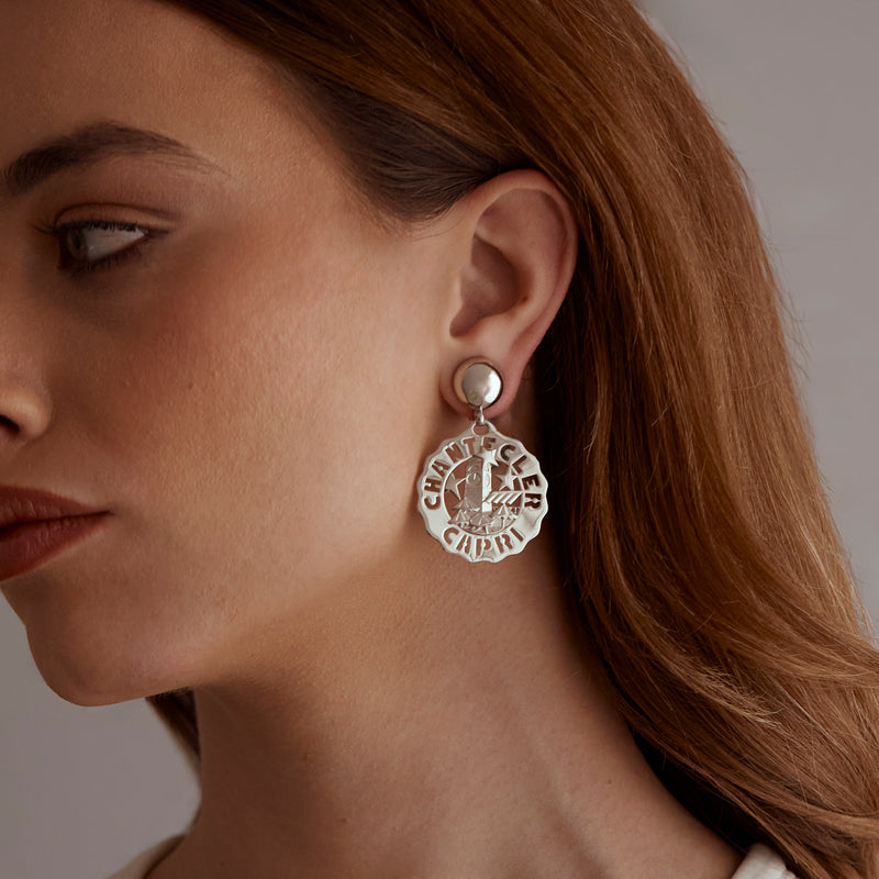 Logo earrings