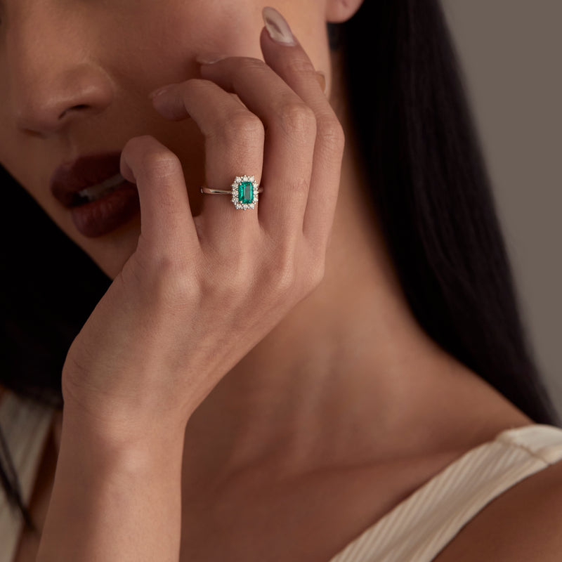 Anello smeraldo