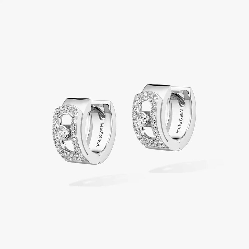 Move Noa Pavè Hoop Earrings