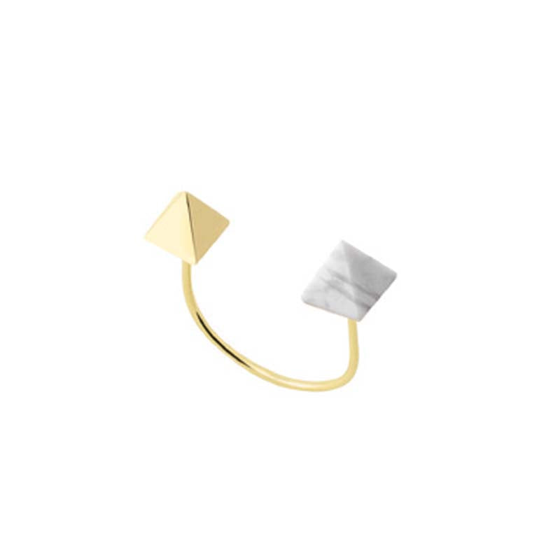 Piersed open stud stone
