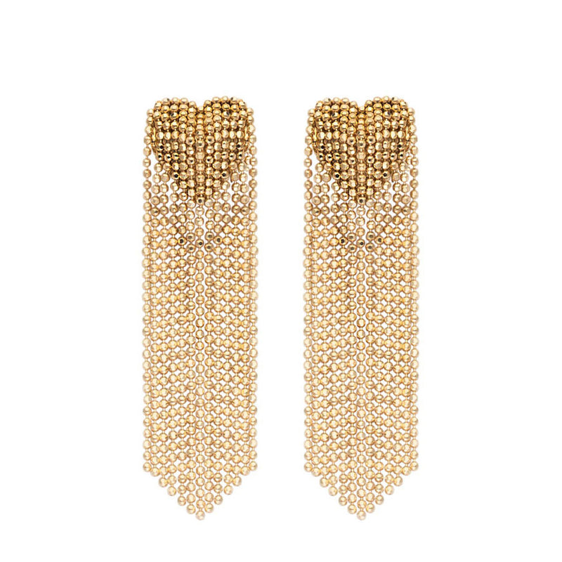 Heart Chains Fring Earring