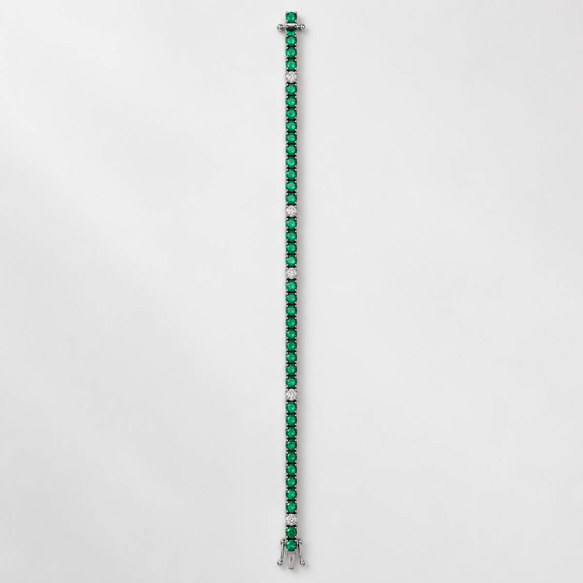 Bracciale tennis di smeraldi