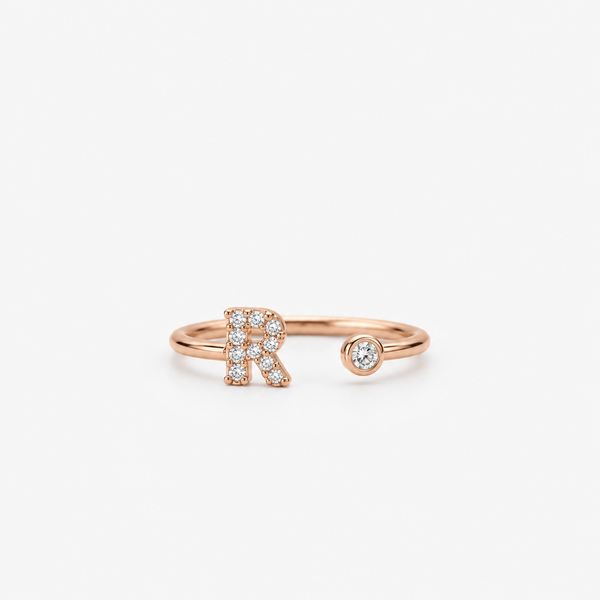 Anello Lettera R