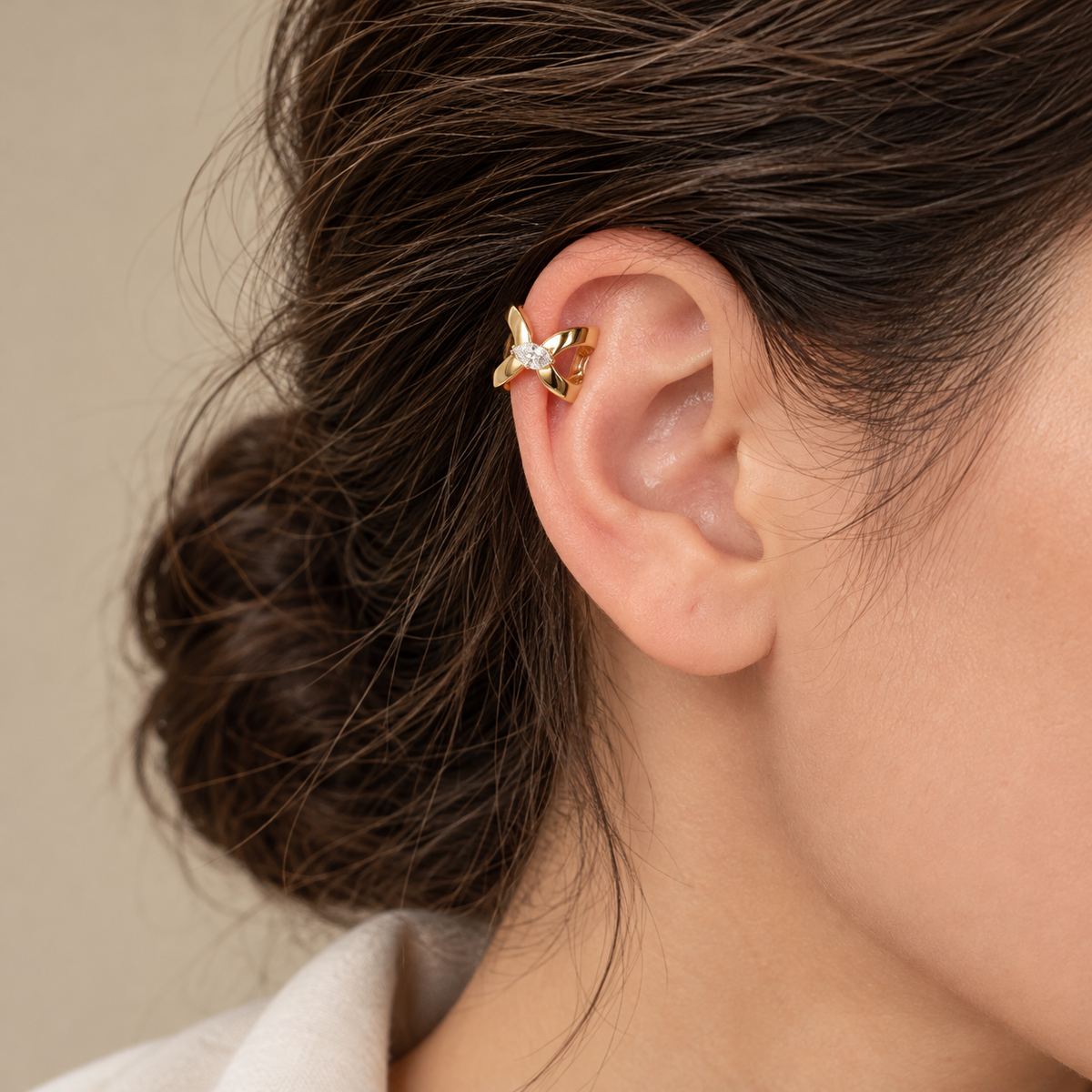 Ear cuff marquise