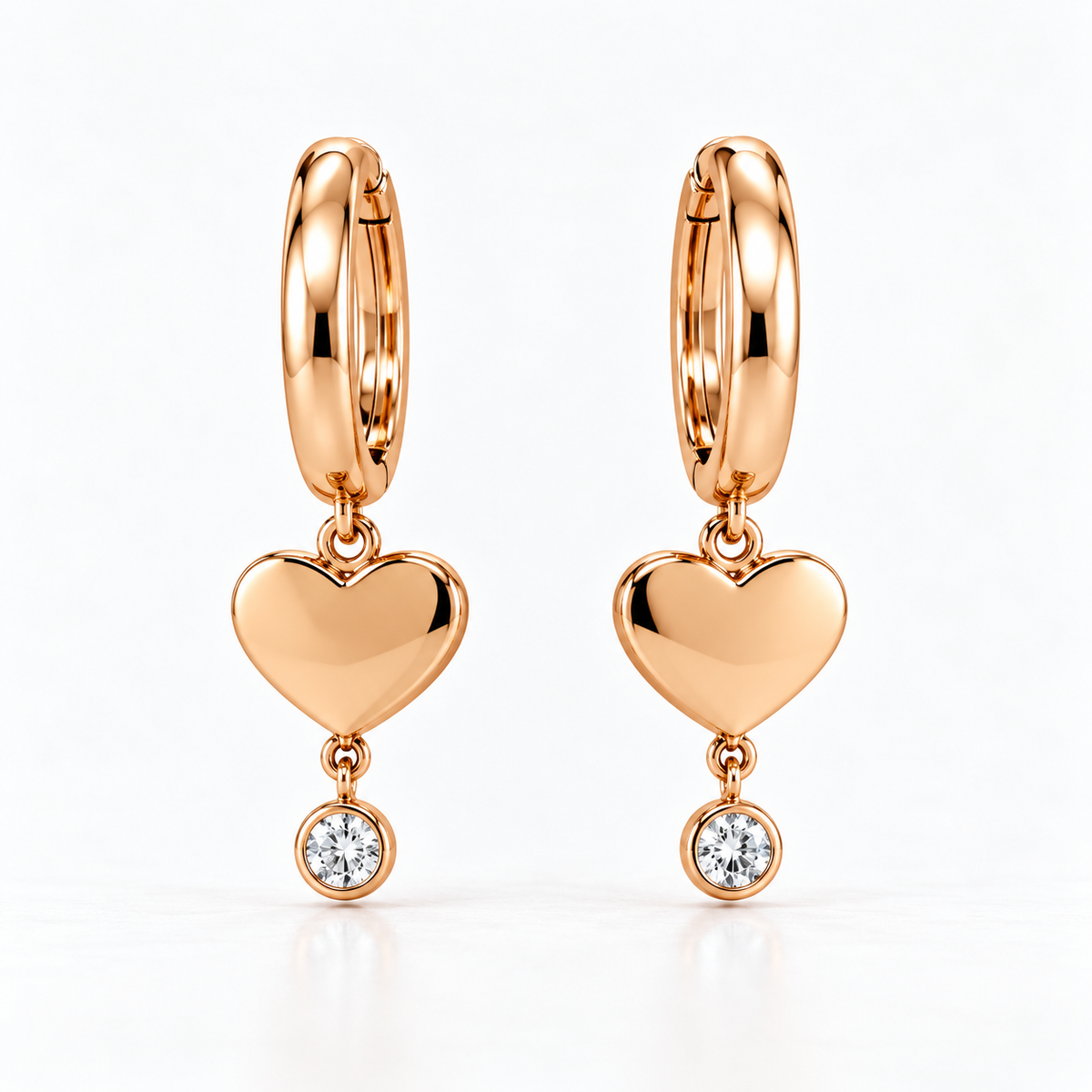 Orecchini cuore pendente