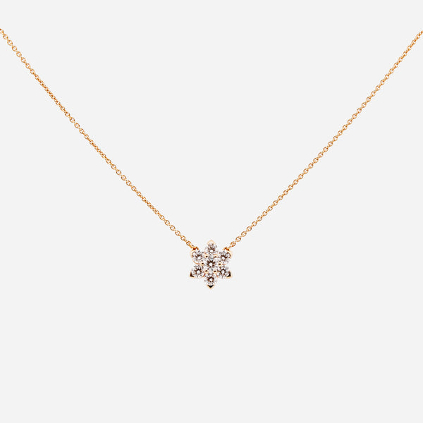 Girocollo fiore di diamanti