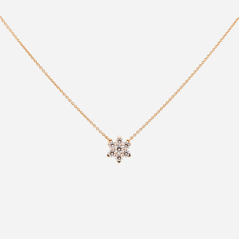 Girocollo fiore di diamanti