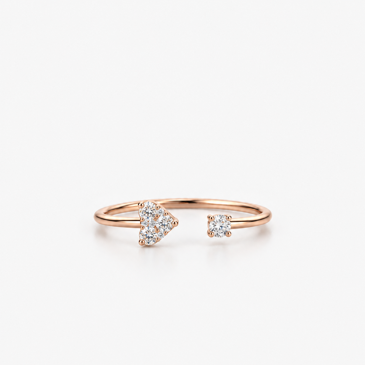 Anello cuore micro