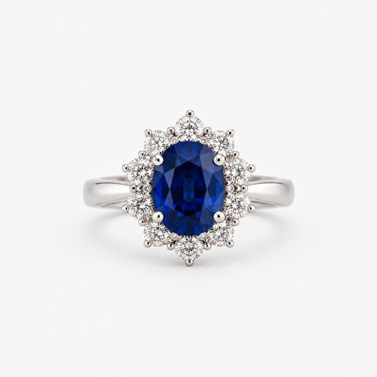 Anello Zaffiro Ovale