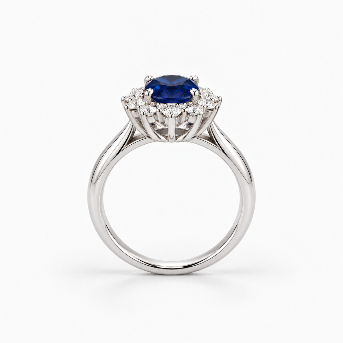 Anello Zaffiro Ovale