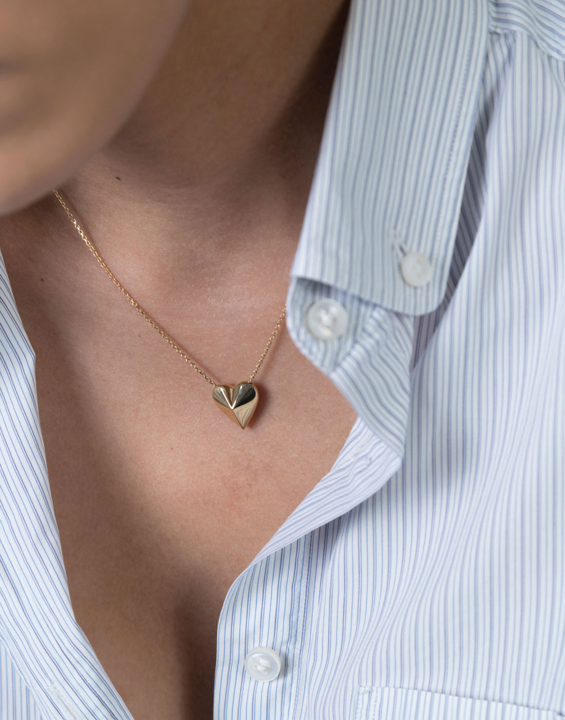 Heart Stud Necklace