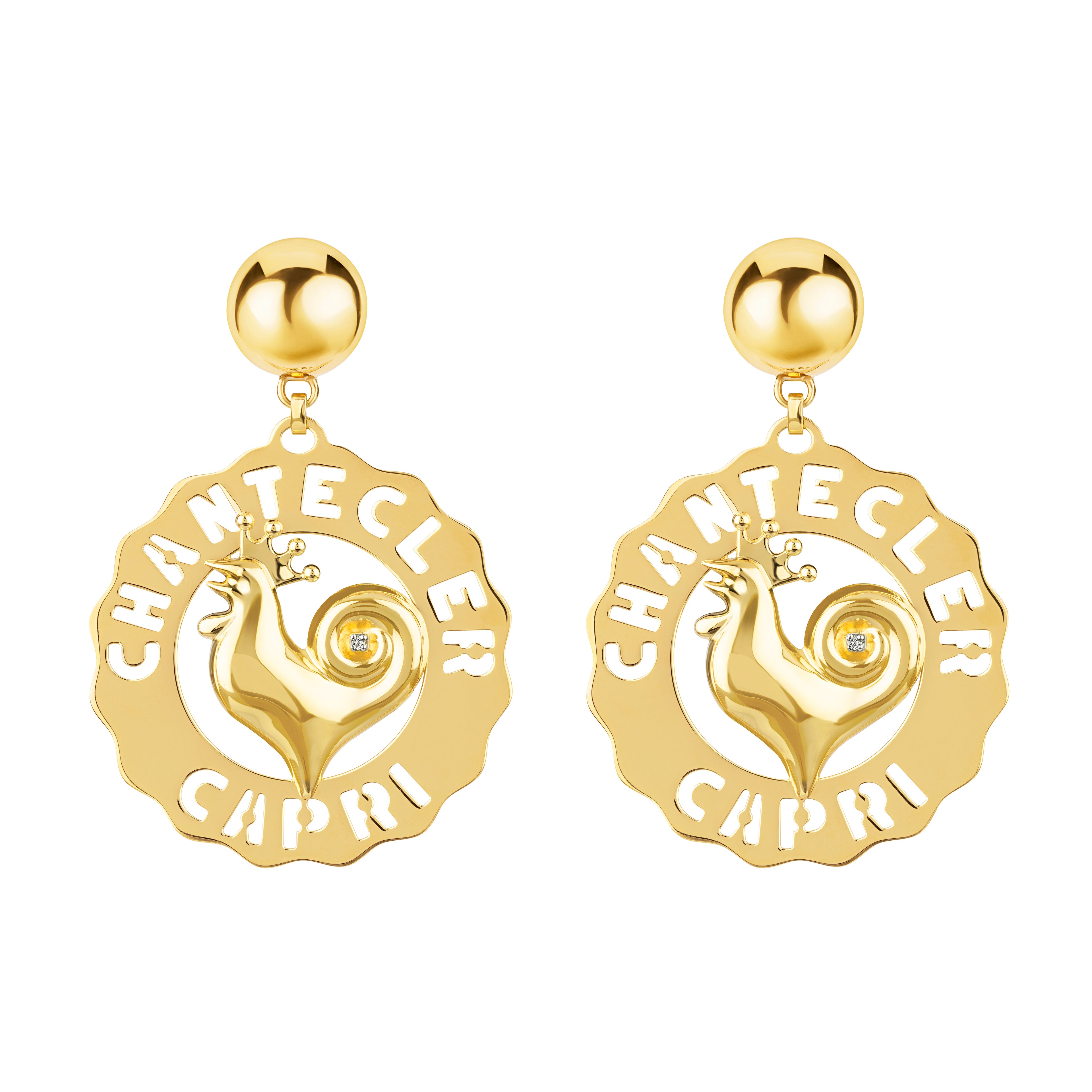 Logo earrings