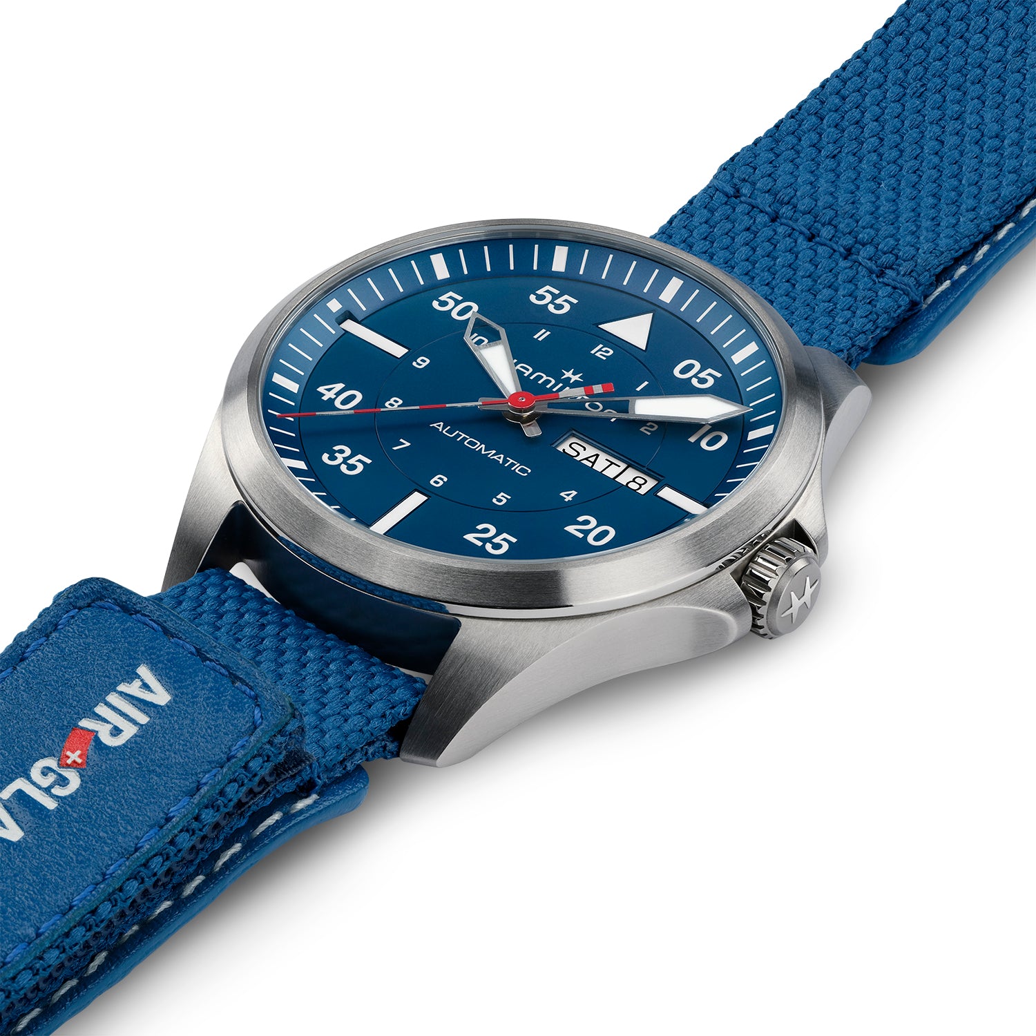 Khaki Aviation Pilot Day Date auto - AIR-GLACIERS EDITION