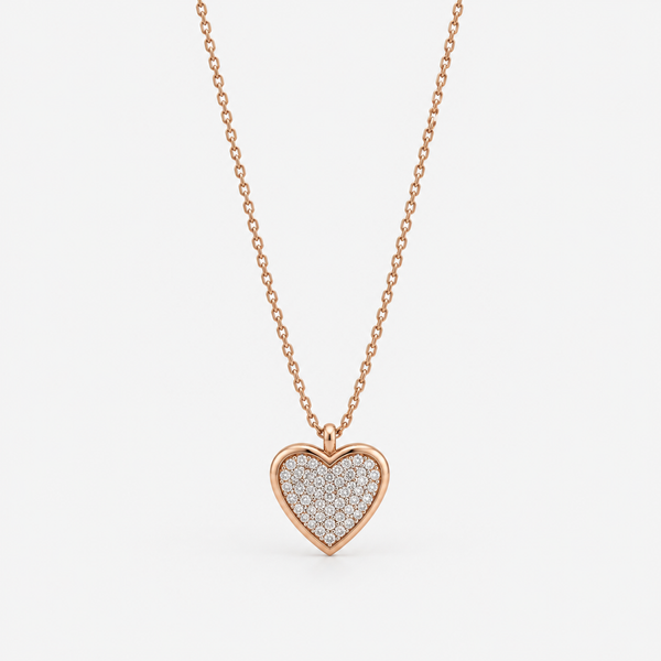 Collana lunga con cuore