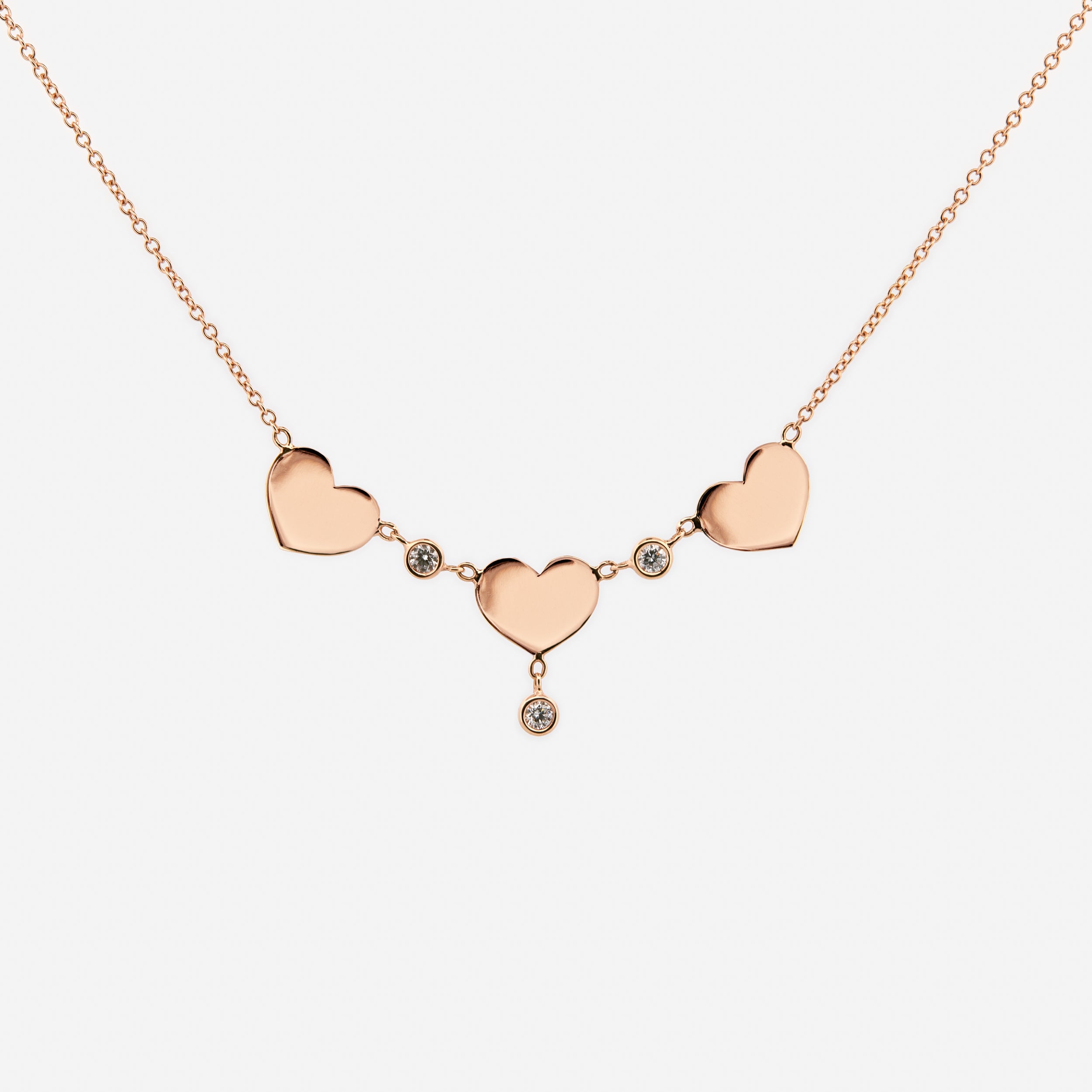 Girocollo tre cuori