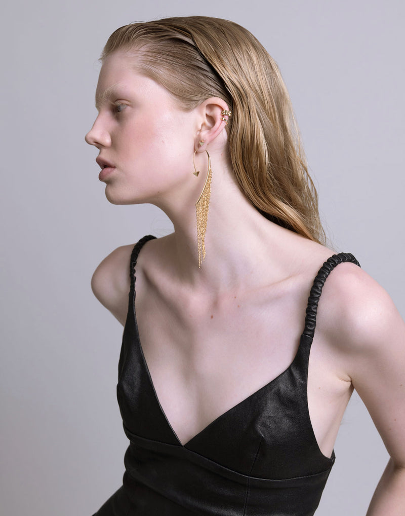 Long fring curve midi