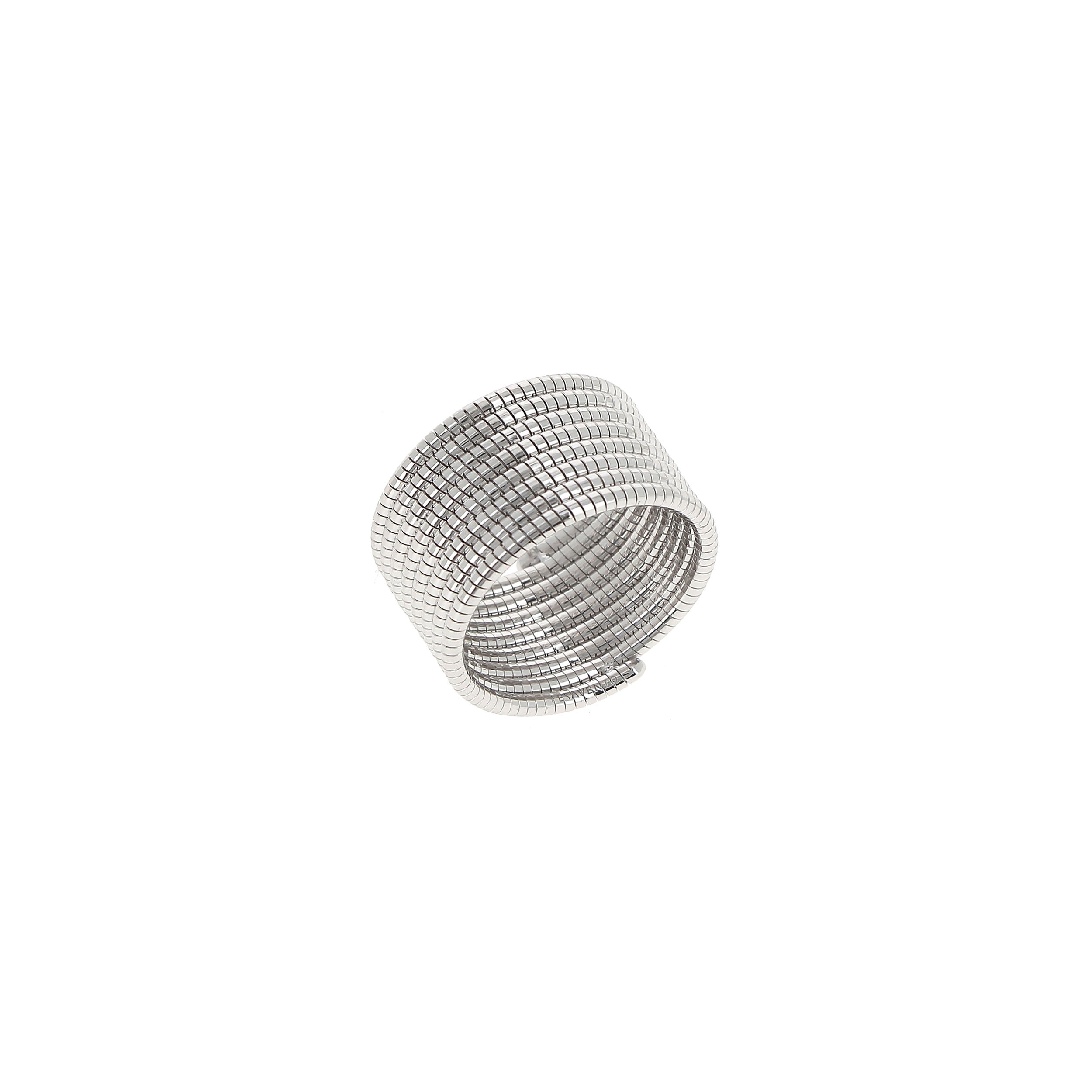 Anello in argento 925, a forma di molecola di DNA, regolabile Anello in argento 925, a forma di molecola di DNA, regolabile