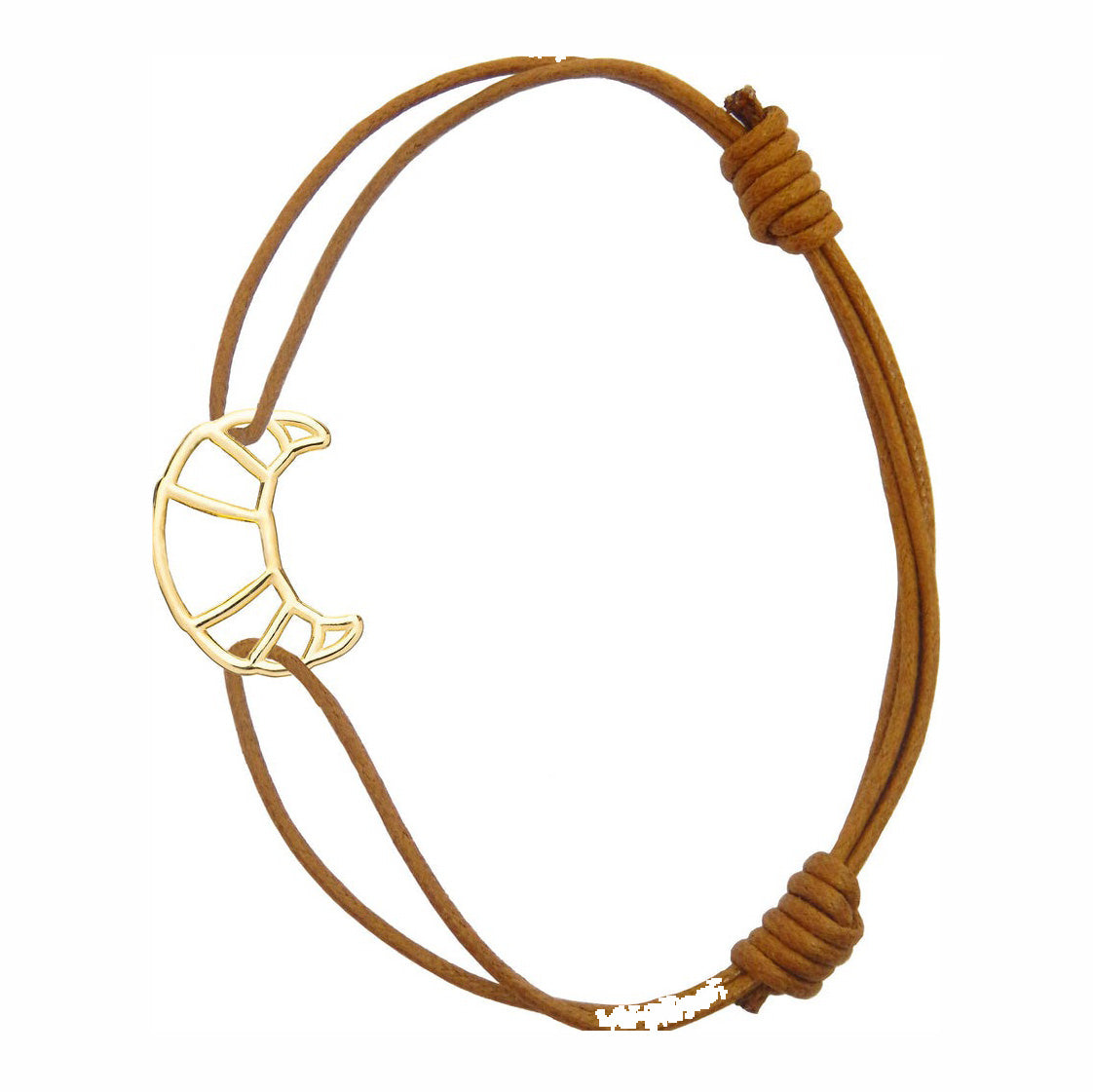 Croissant bracciale corda