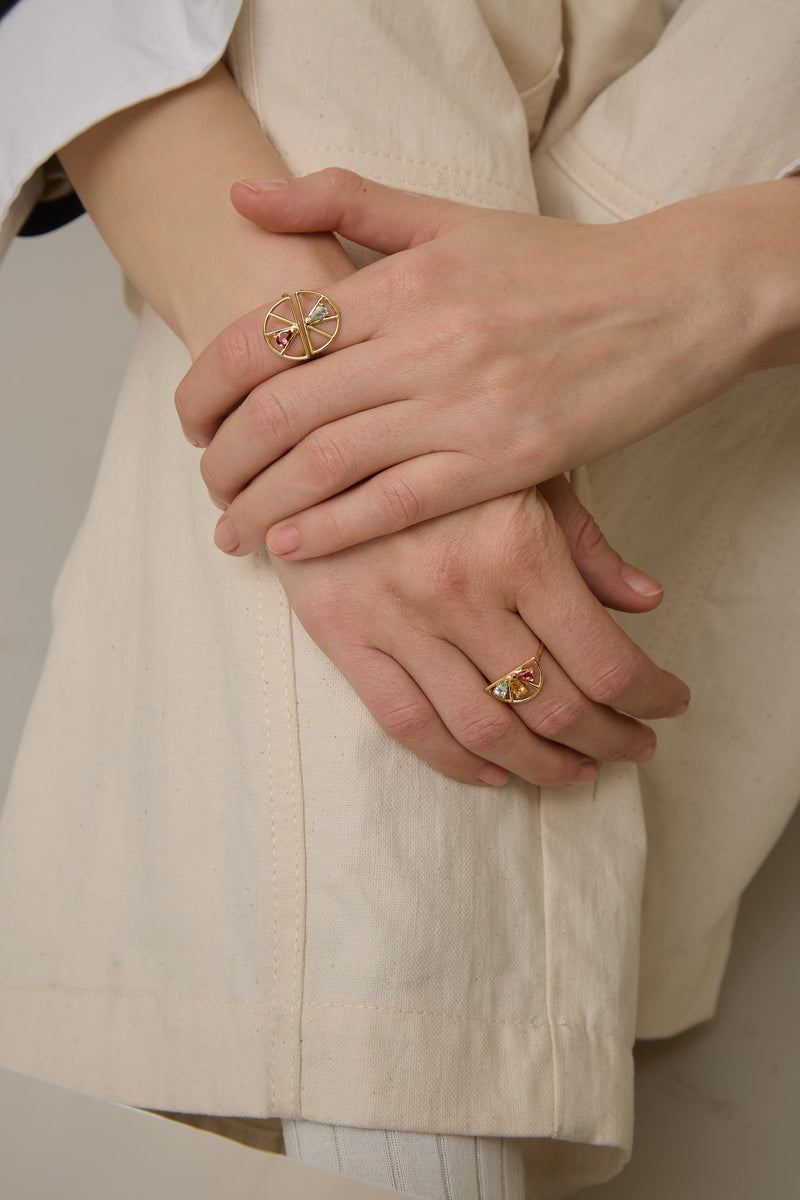 Anello Media Naranja Trio