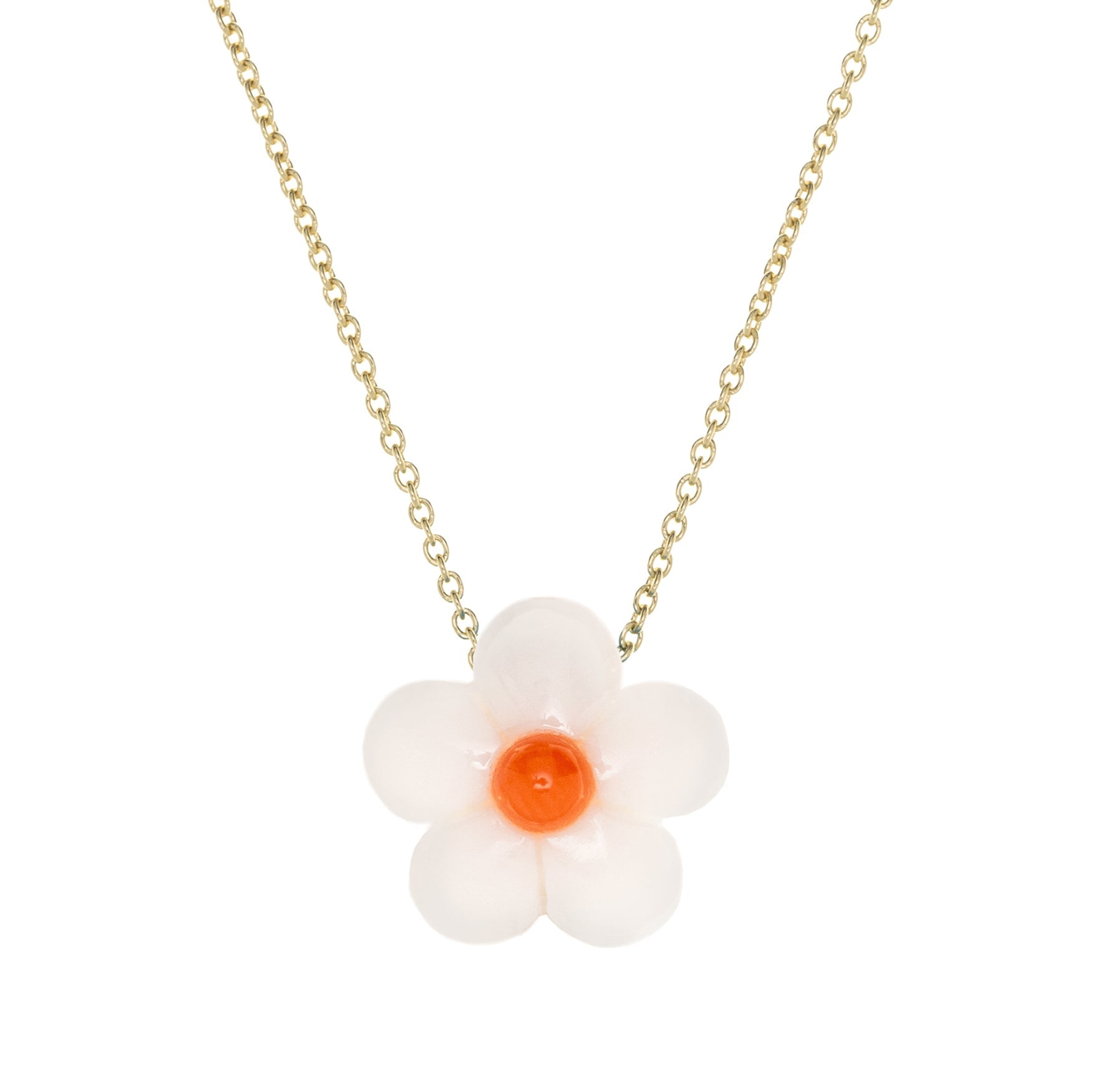 Collana Daisy Bianca