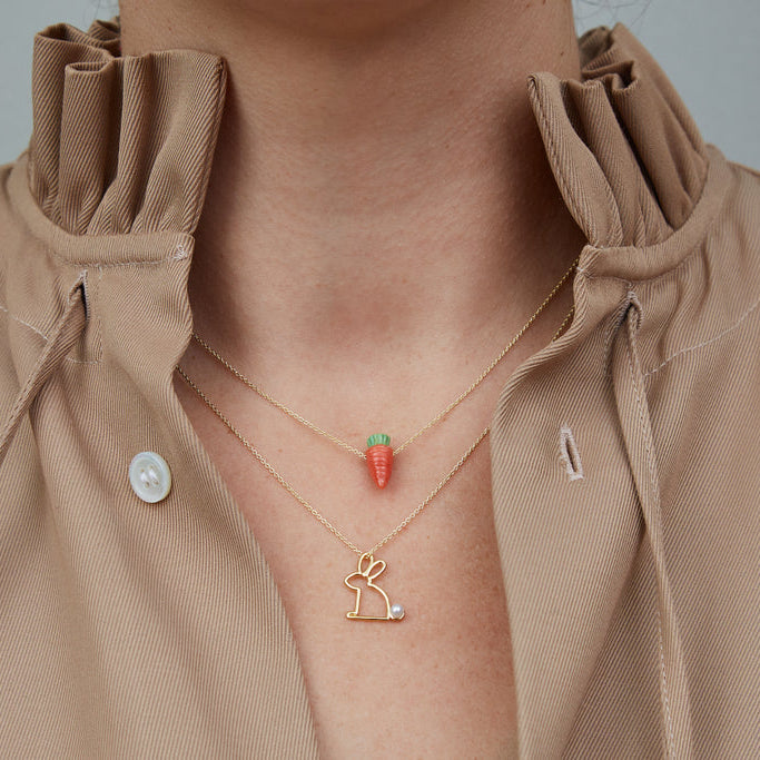 Collana Conejito Perla