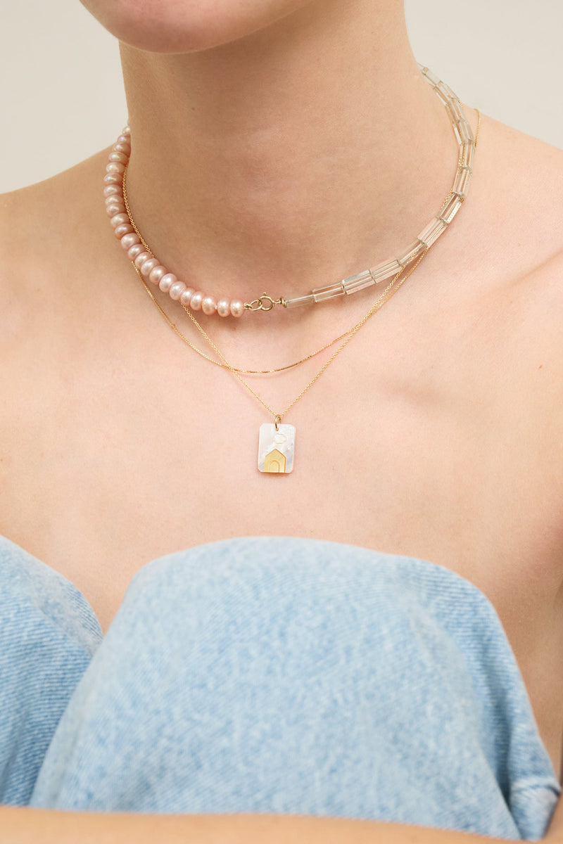 Girocollo cammeo perla Casita