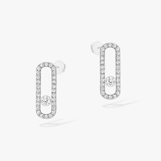 Move Uno Pave set Diamond Earrings