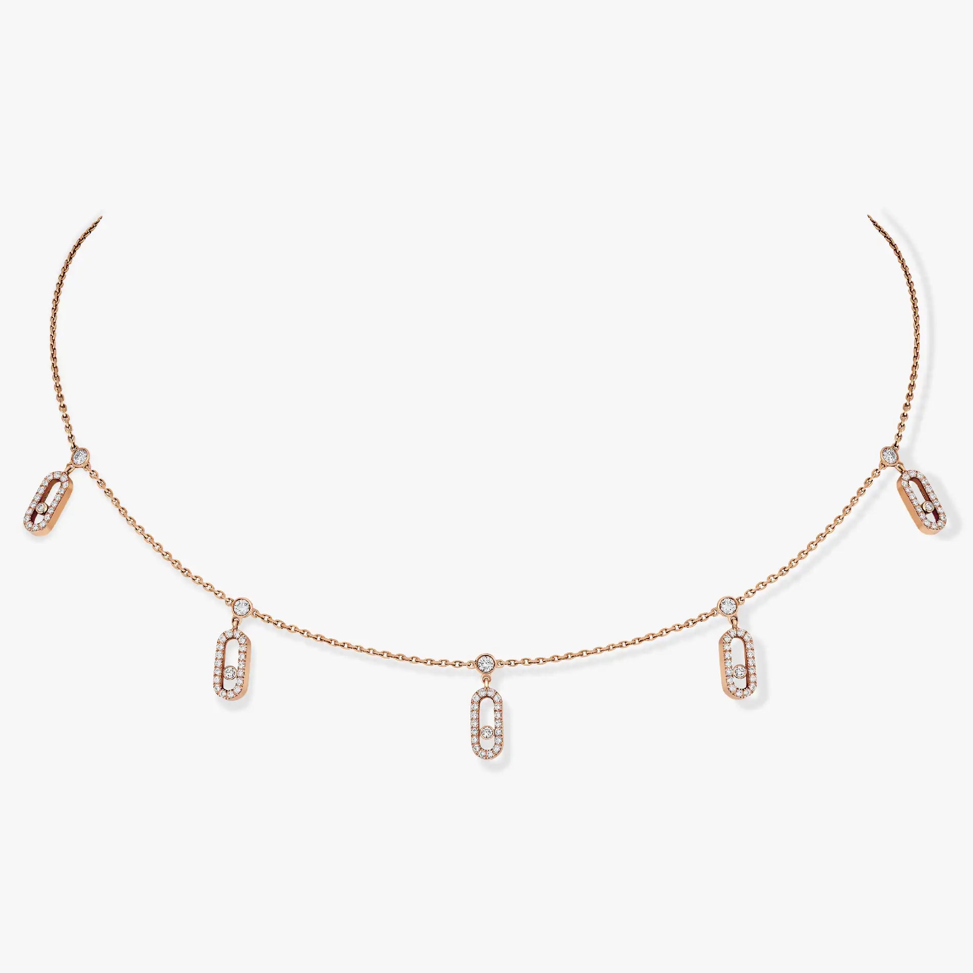 Move Uno Pavè Drop Pendant Chocker