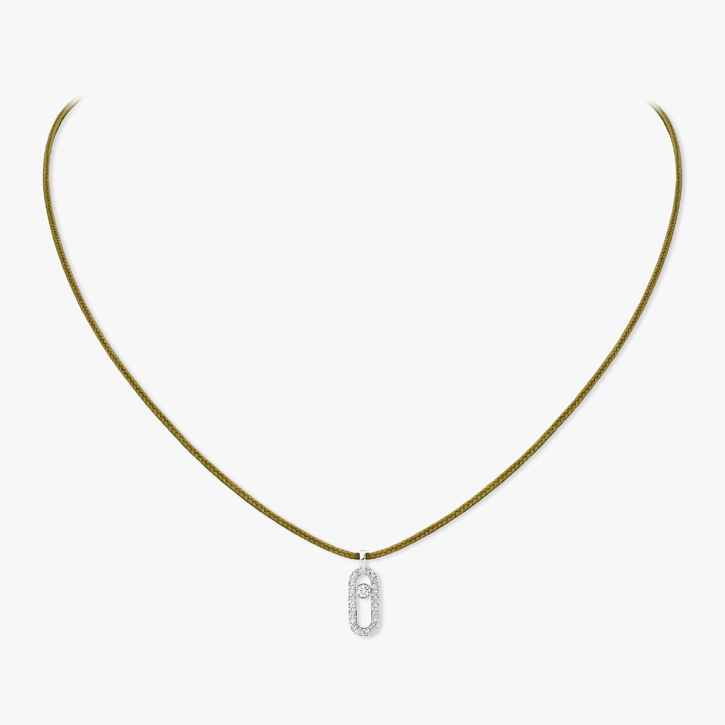 Messika Care(s) Khaki Cord Necklace