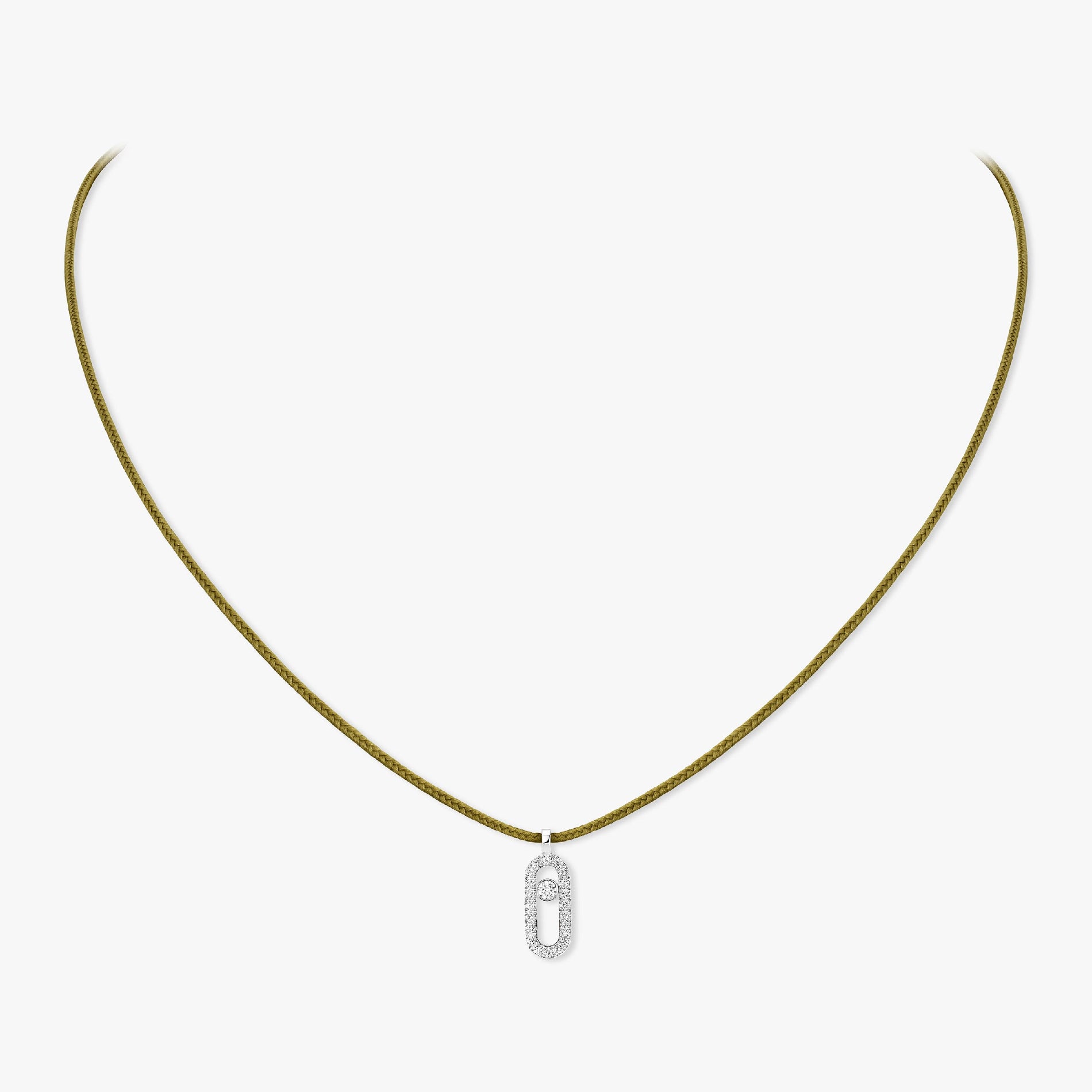 Messika Care(s) Khaki Cord Necklace