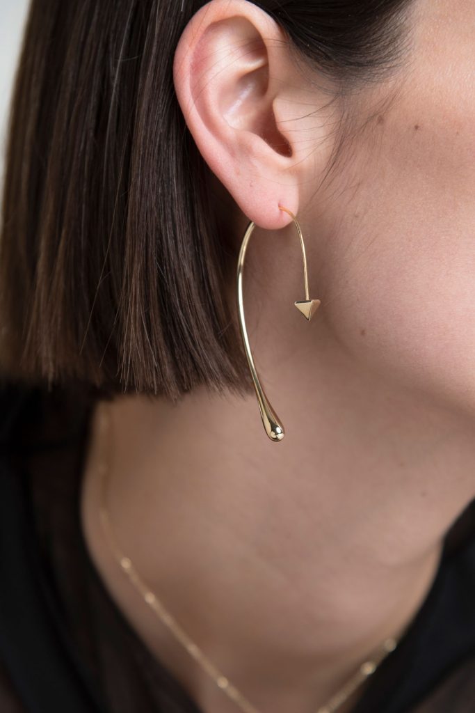 Drop Curve Midi Earring